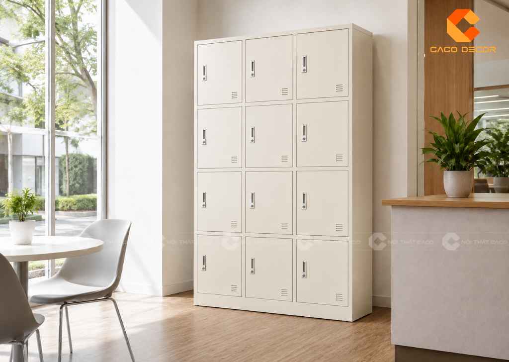 Tủ Locker 12 Ngăn Giá Rẻ, Bền Đẹp Cho Văn Phòng Hiện Đại 3