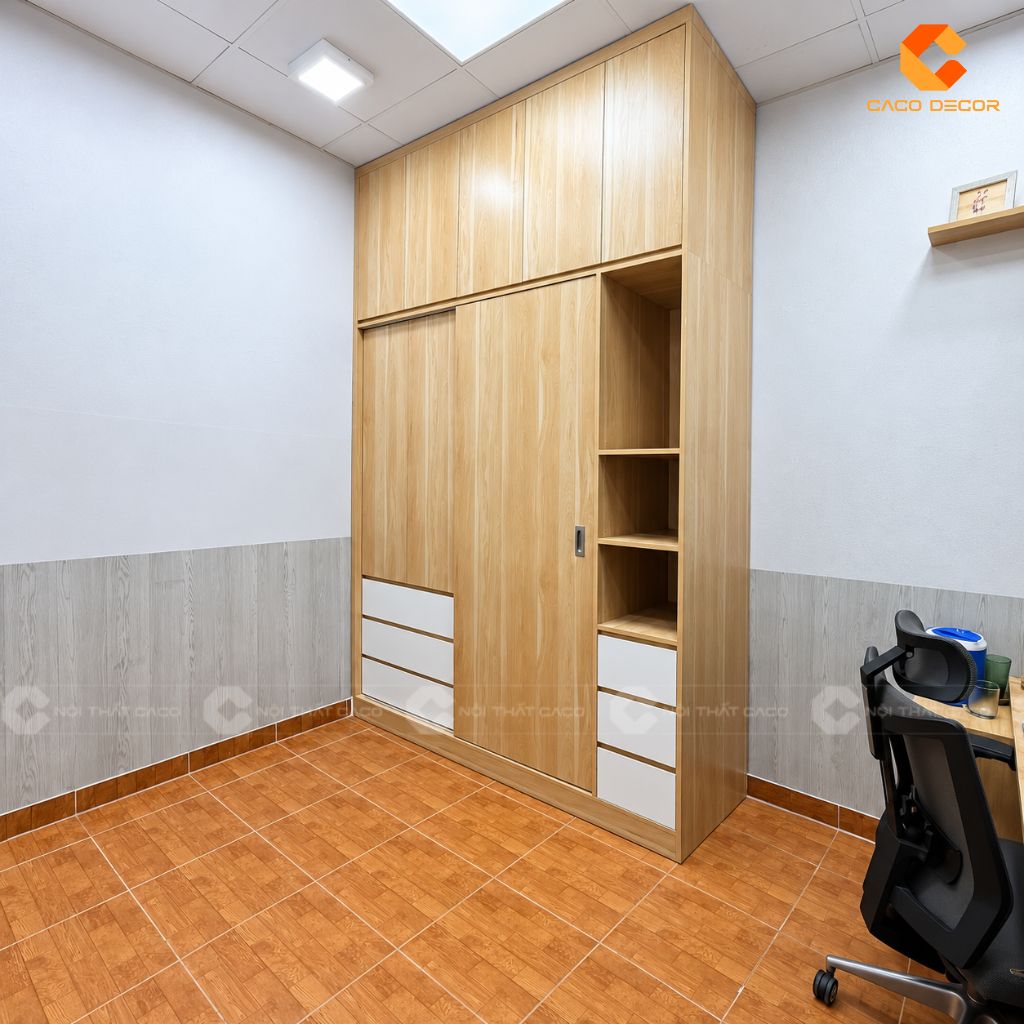 Tủ quần áo kịch trần anh Thắng tại phường Phú Thạnh sau hoàn thiện