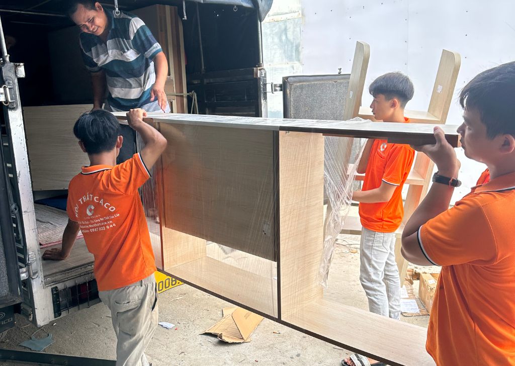 Sản phẩm nội thất CaCo chuẩn bị giao khách
