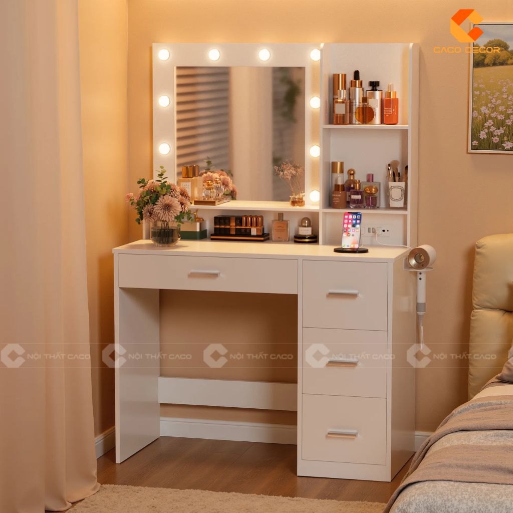 Bàn Trang Điểm Gỗ Công Nghiệp MDF Có Nên Mua Không? 4