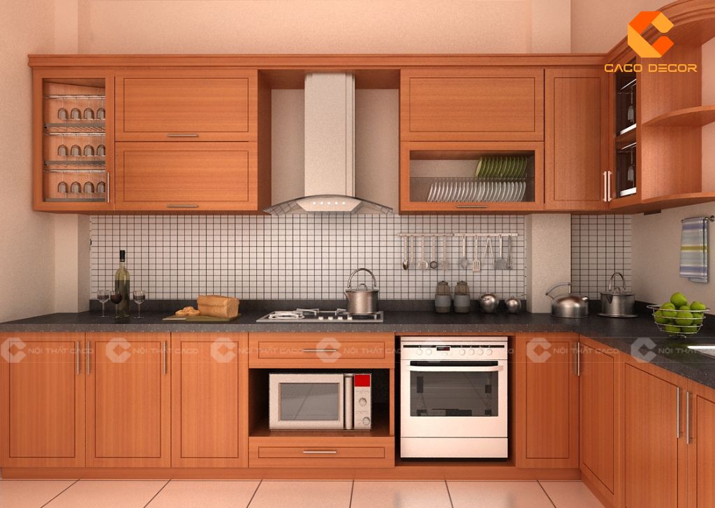 Tủ Bếp Gỗ Tự Nhiên Đẹp Cao Cấp Đắt Không? Giá Thực Tế 17