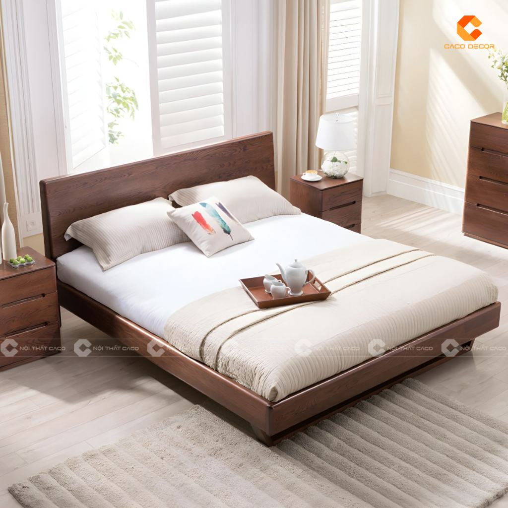  Giường Ngủ Gỗ Tự Nhiên Đẹp, Hiện Đại - Mua Tại Nội Thất CaCo 12