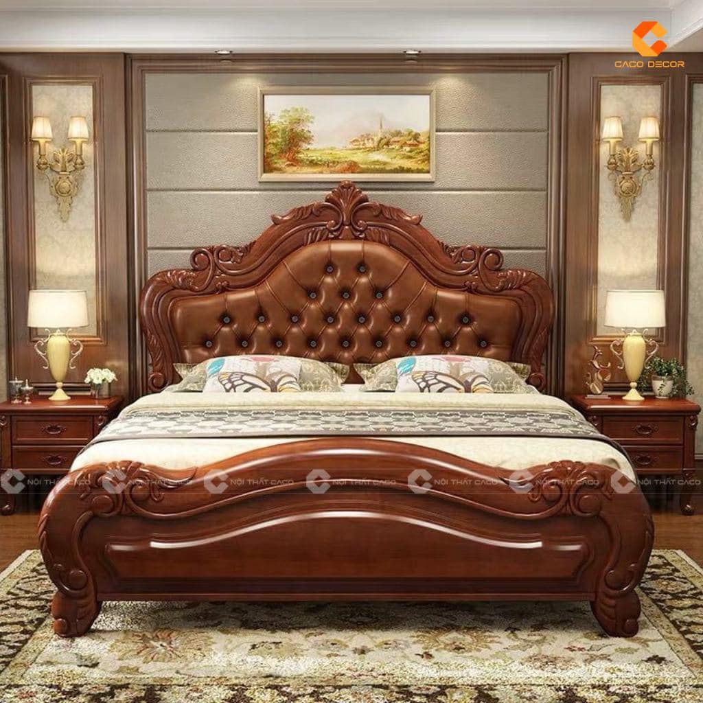  Giường Ngủ Gỗ Tự Nhiên Đẹp, Hiện Đại - Mua Tại Nội Thất CaCo 4