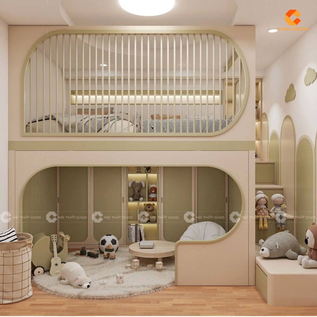 Giường tầng GT043 thiết kế hiện đại đa năng