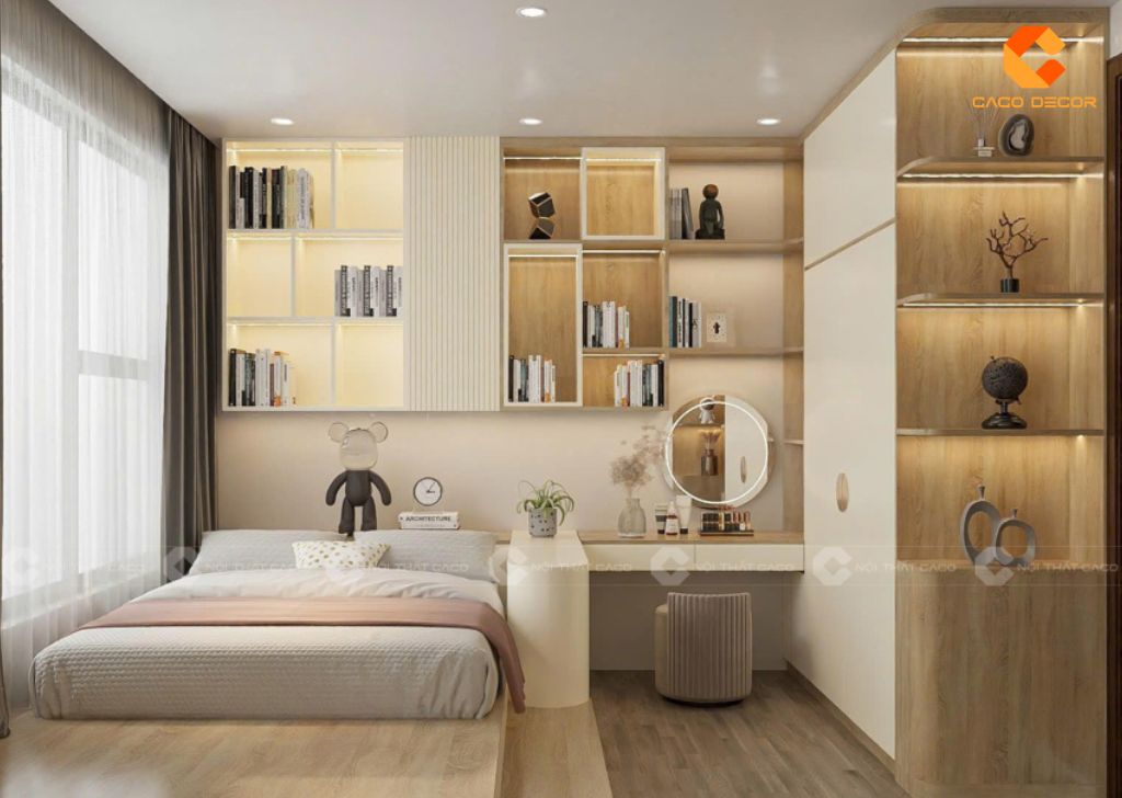 Combo giường tủ đẹp hiện đại phòng ngủ cho khách