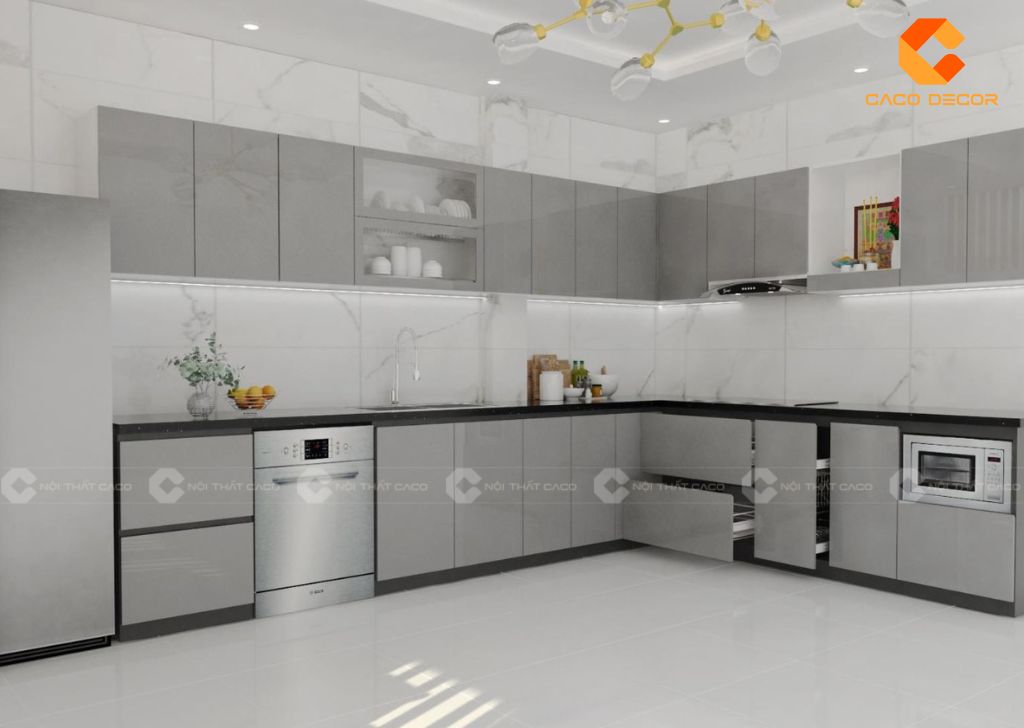 Nguyên Tắc Thiết Kế Tủ Bếp Có Bàn Thờ Ông Táo 16