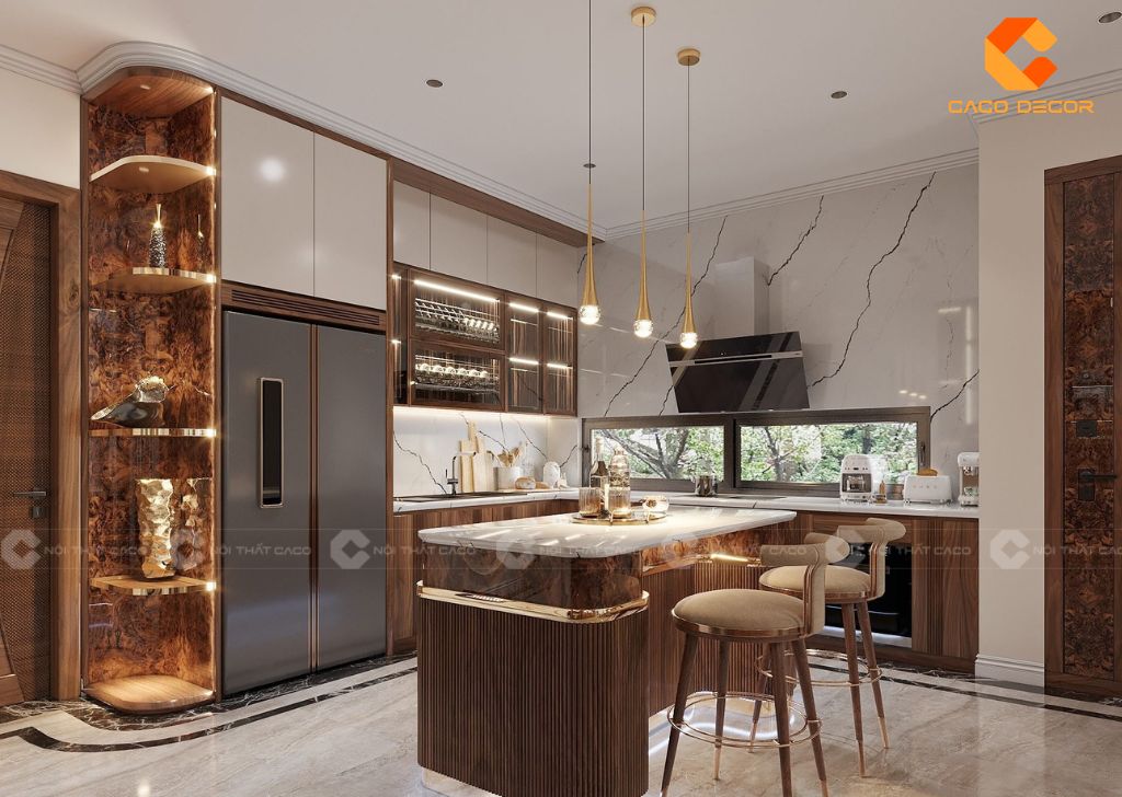 Tủ Bếp Gỗ Tự Nhiên Đẹp Cao Cấp Đắt Không? Giá Thực Tế 1