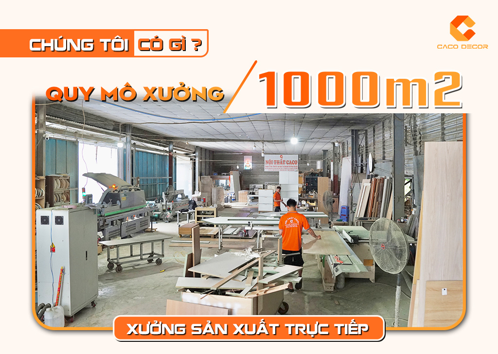 Xưởng sản xuất Nội Thất CaCo quy mô lớn