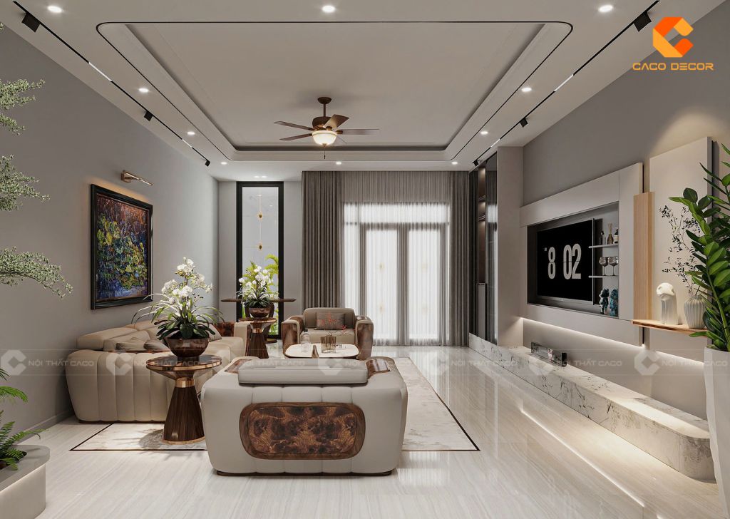 Thiết kế nội thất biệt thự sang trọng hiện đại