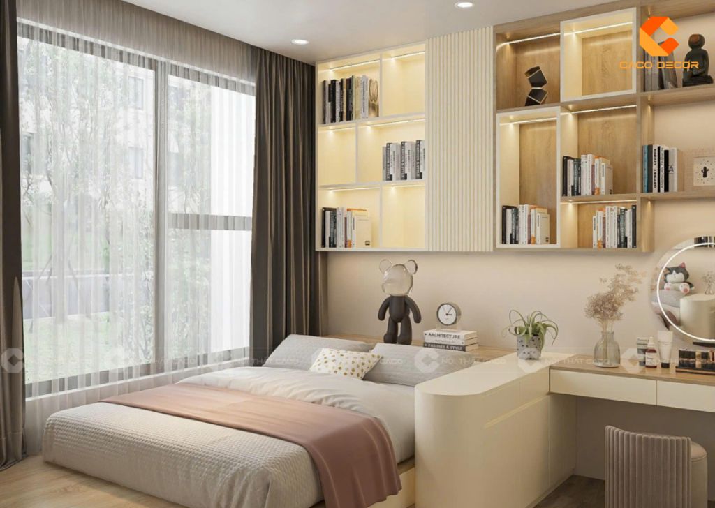 Giường ngủ thiết kế hiện đại chịu lực cực tốt