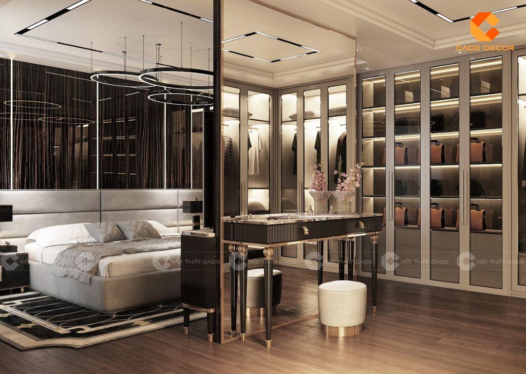 Thiết kế nội thất phòng ngủ biệt thự đẹp