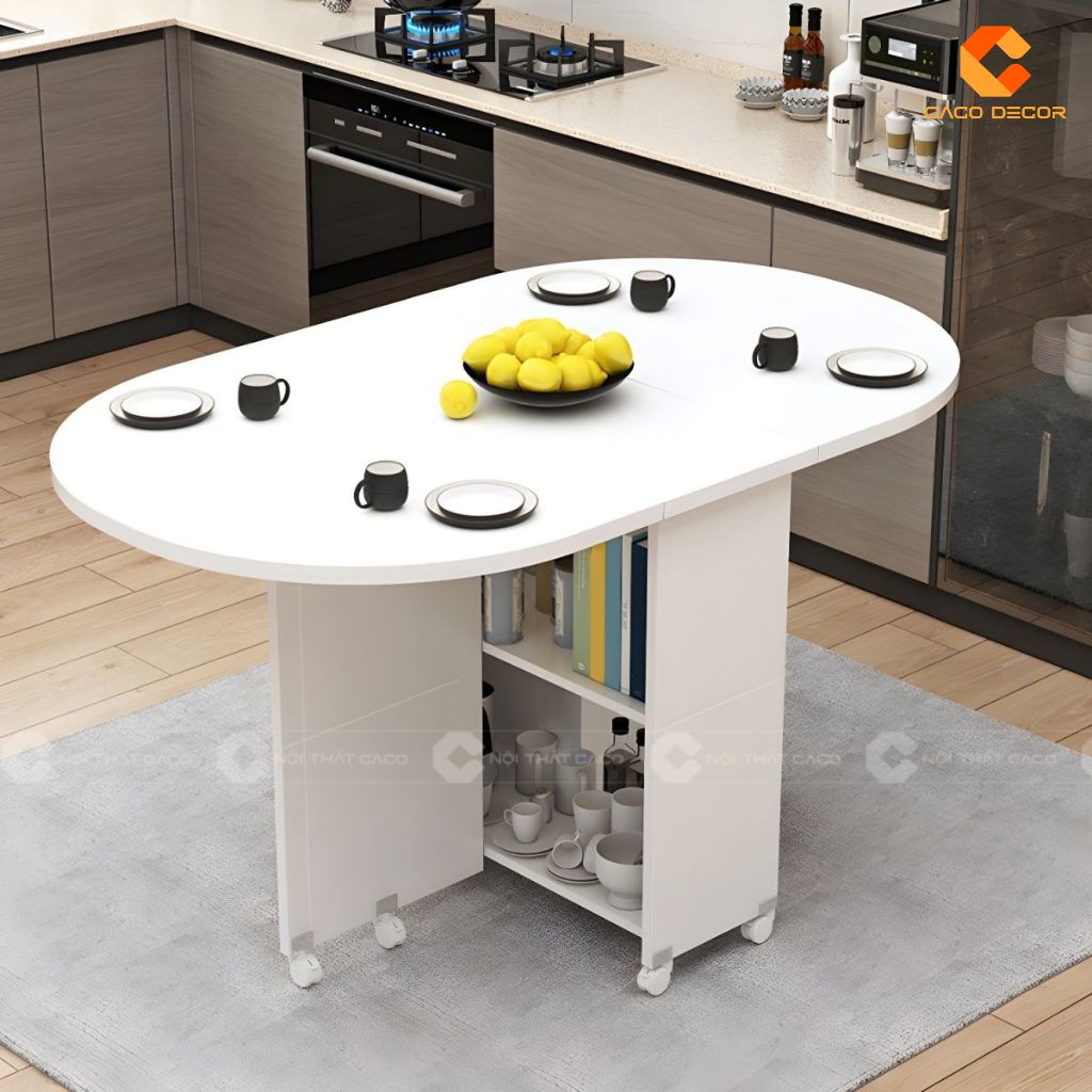 Bàn Ăn Gấp Gọn Gỗ Công Nghiệp BA070 Tiện Dụng Hiện Đại 3