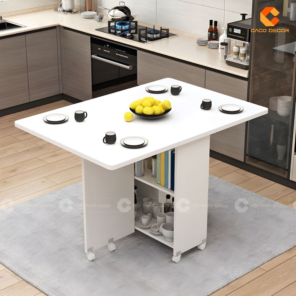 Bàn Ăn Gấp Gọn Gỗ Công Nghiệp BA070 Tiện Dụng Hiện Đại 4