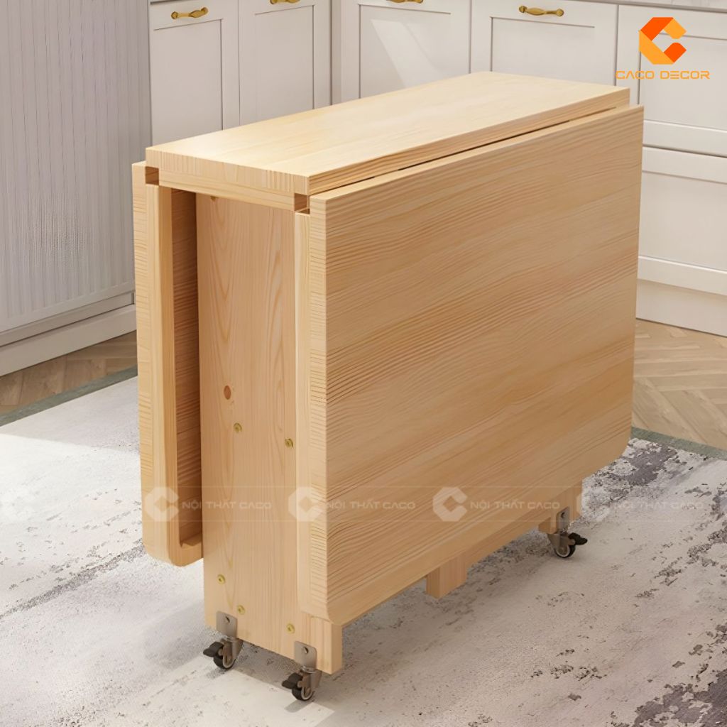 Bàn Ăn Gấp Gọn Gỗ Tự Nhiên BA071 2