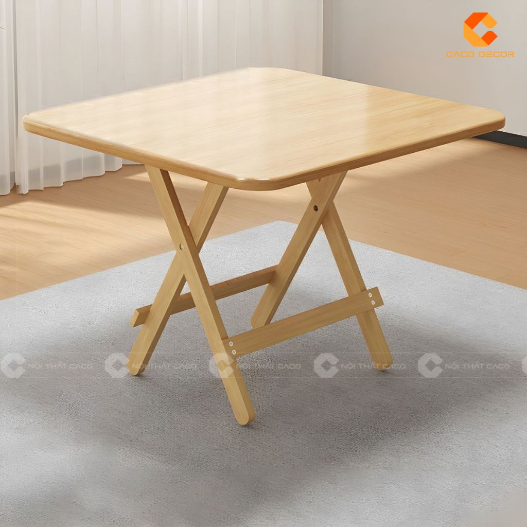 Bàn Ăn Gỗ Tự Nhiên BA073 Thiết Kế Gấp Gọn Tiện Dụng 3