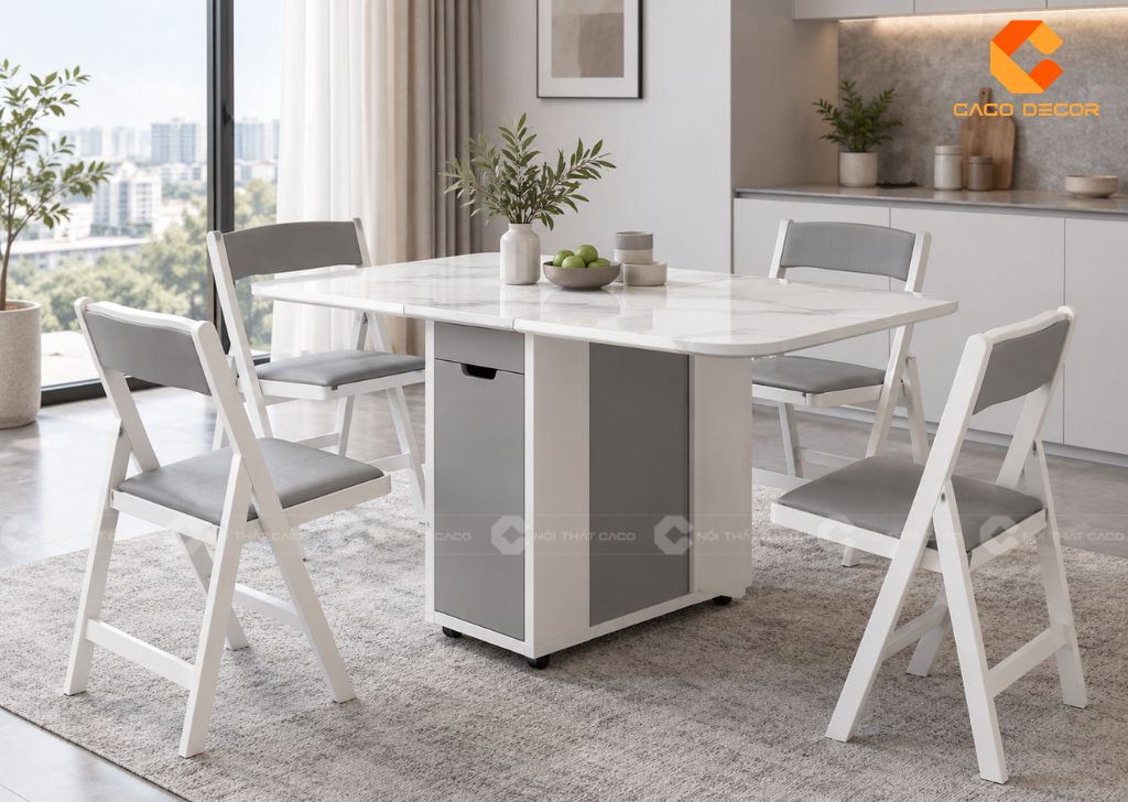 Bàn Ăn Thông Minh Gấp Gọn 4, 6, 8 Ghế: Chọn Sao Cho Đúng? 15