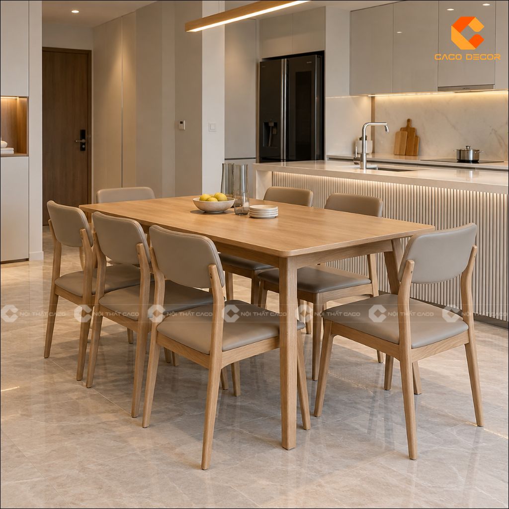 Mẫu Bàn Ăn Gỗ Đẹp: Gợi Ý Cho Chung Cư, Nhà Phố, Biệt Thự 7