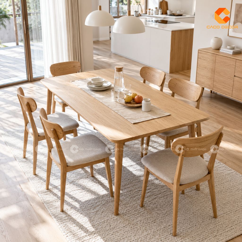 Mẫu Bàn Ăn Gỗ Đẹp: Gợi Ý Cho Chung Cư, Nhà Phố, Biệt Thự 22