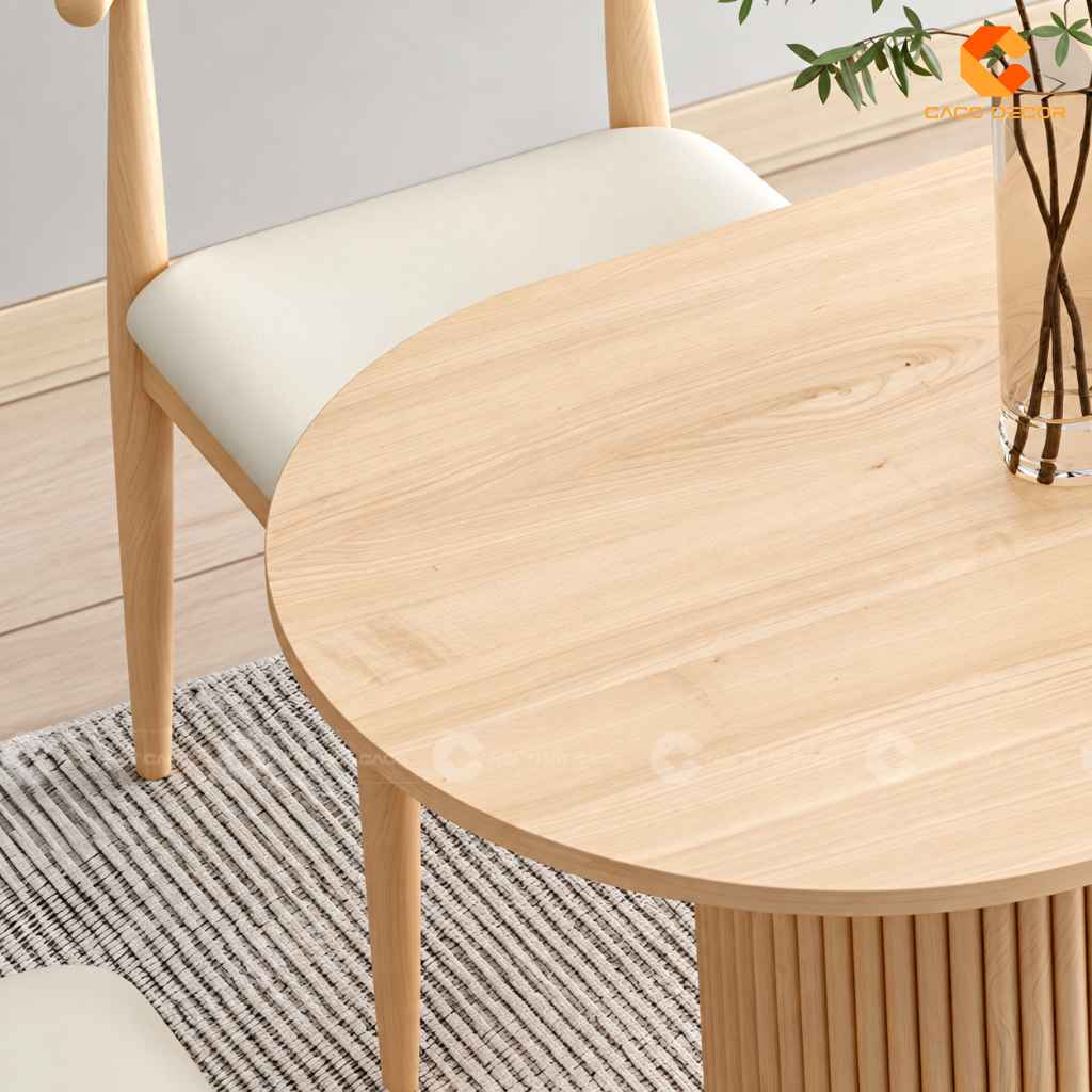Bàn Ăn Gỗ Tự Nhiên BA074 Đẹp Sang, Thiết Kế Hiện Đại 2