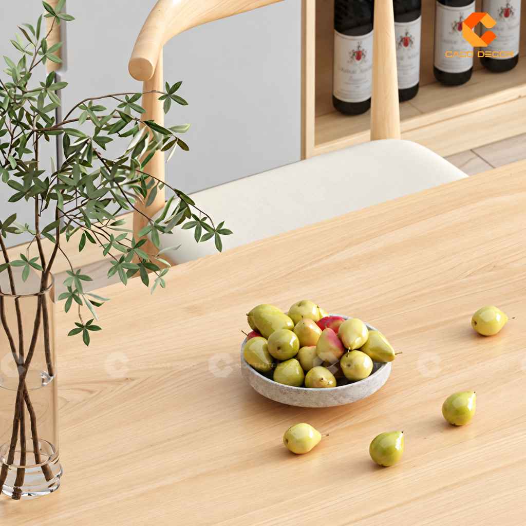 Bàn Ăn Gỗ Tự Nhiên BA074 Đẹp Sang, Thiết Kế Hiện Đại 6