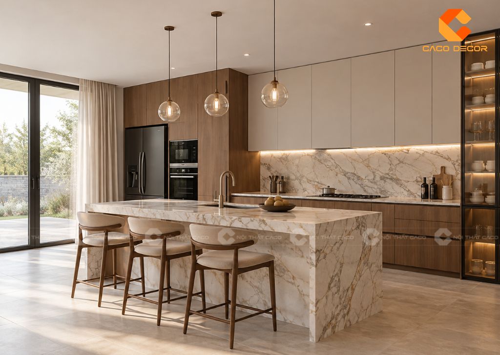 Bàn Đảo Kết Hợp Bàn Ăn: 15 Mẫu Đẹp, Kích Thước Chuẩn 8