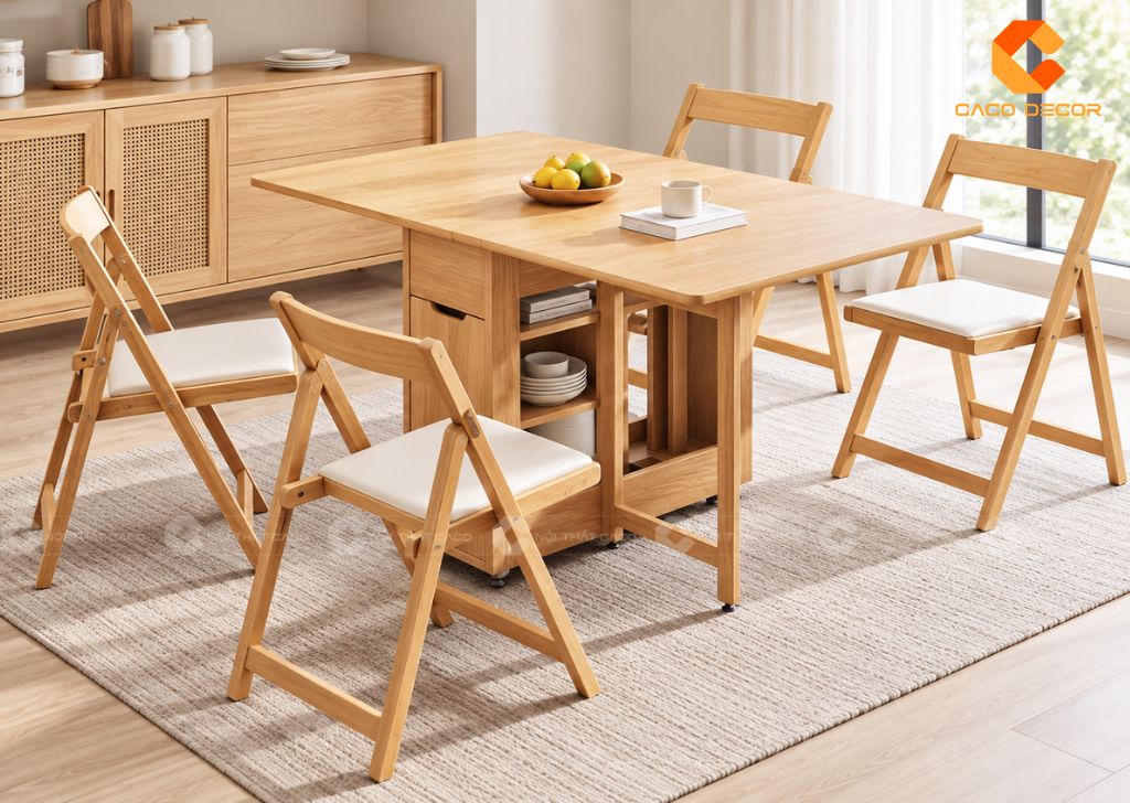 Bàn Ăn Thông Minh Gấp Gọn 4, 6, 8 Ghế: Chọn Sao Cho Đúng? 22