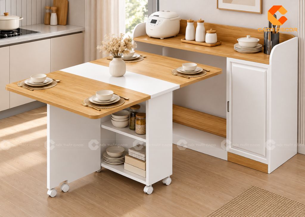 Bàn Ăn Thông Minh Gấp Gọn 4, 6, 8 Ghế: Chọn Sao Cho Đúng? 8