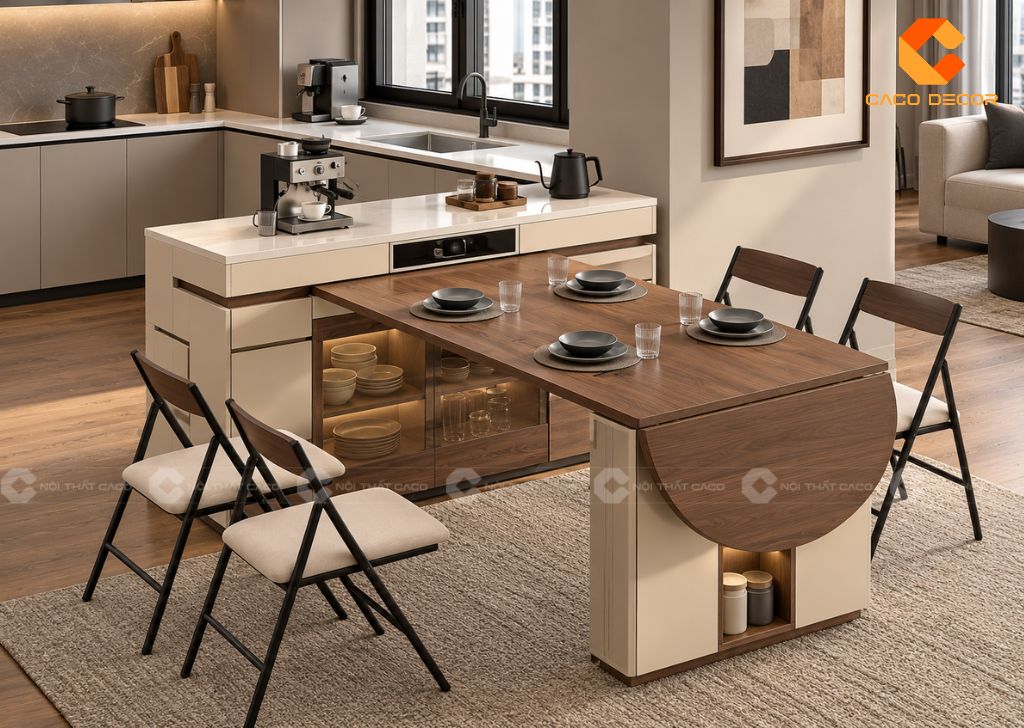Bàn Đảo Kết Hợp Bàn Ăn: 15 Mẫu Đẹp, Kích Thước Chuẩn 7