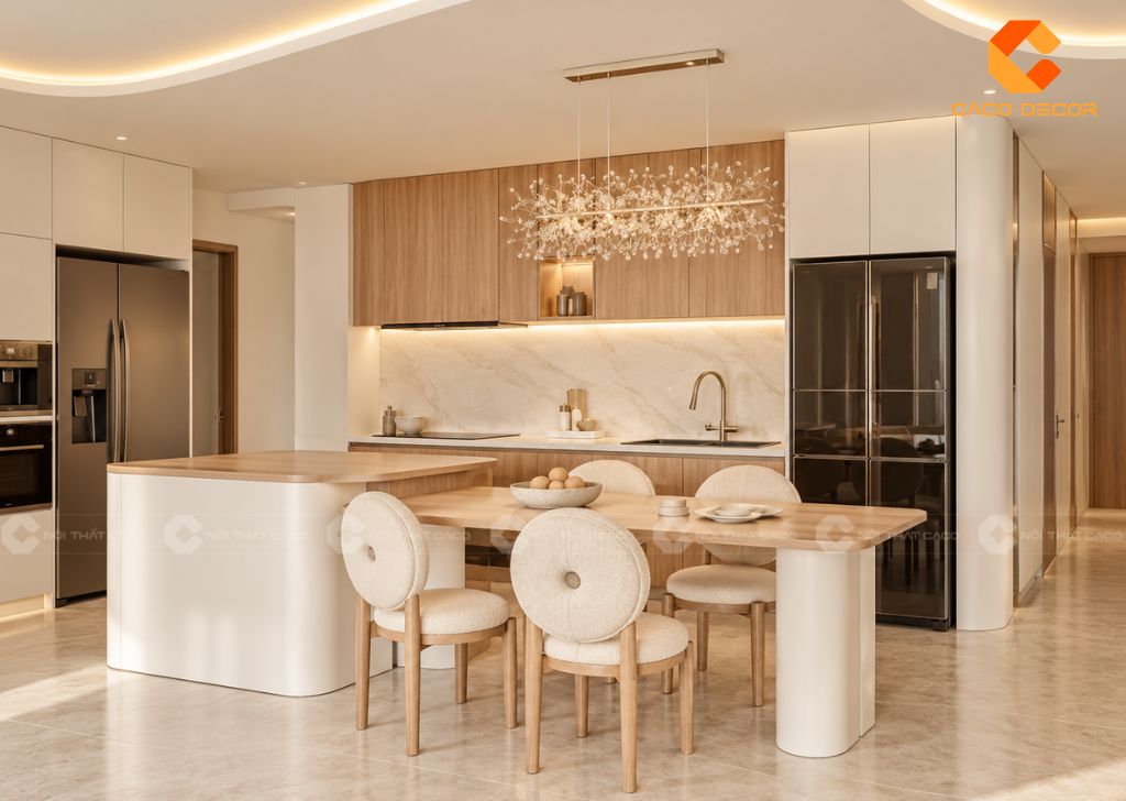 Bàn Đảo Kết Hợp Bàn Ăn: 15 Mẫu Đẹp, Kích Thước Chuẩn 19