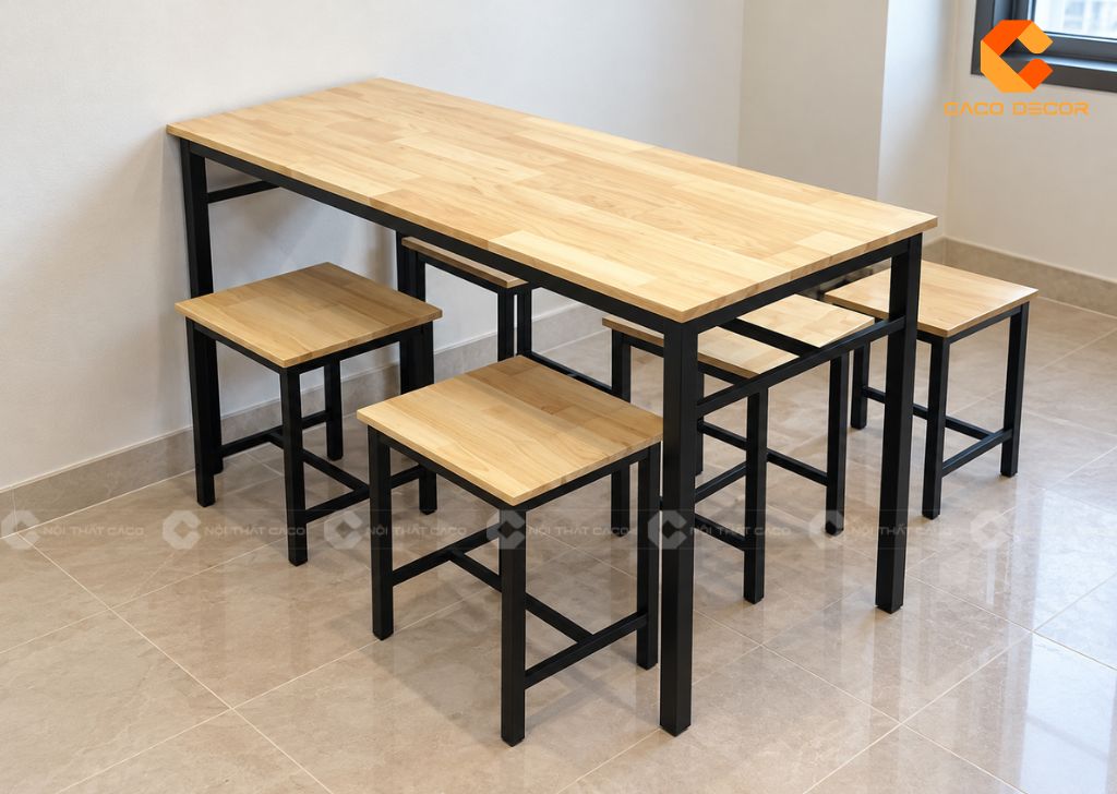 Bàn Ghế Quán Ăn: 25 Mẫu Đẹp, Bền Cho Từng Loại Quán 13