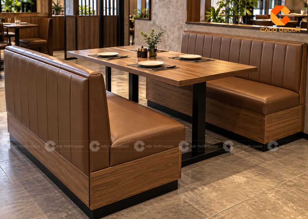 Bàn Ghế Quán Ăn: 25 Mẫu Đẹp, Bền Cho Từng Loại Quán 19