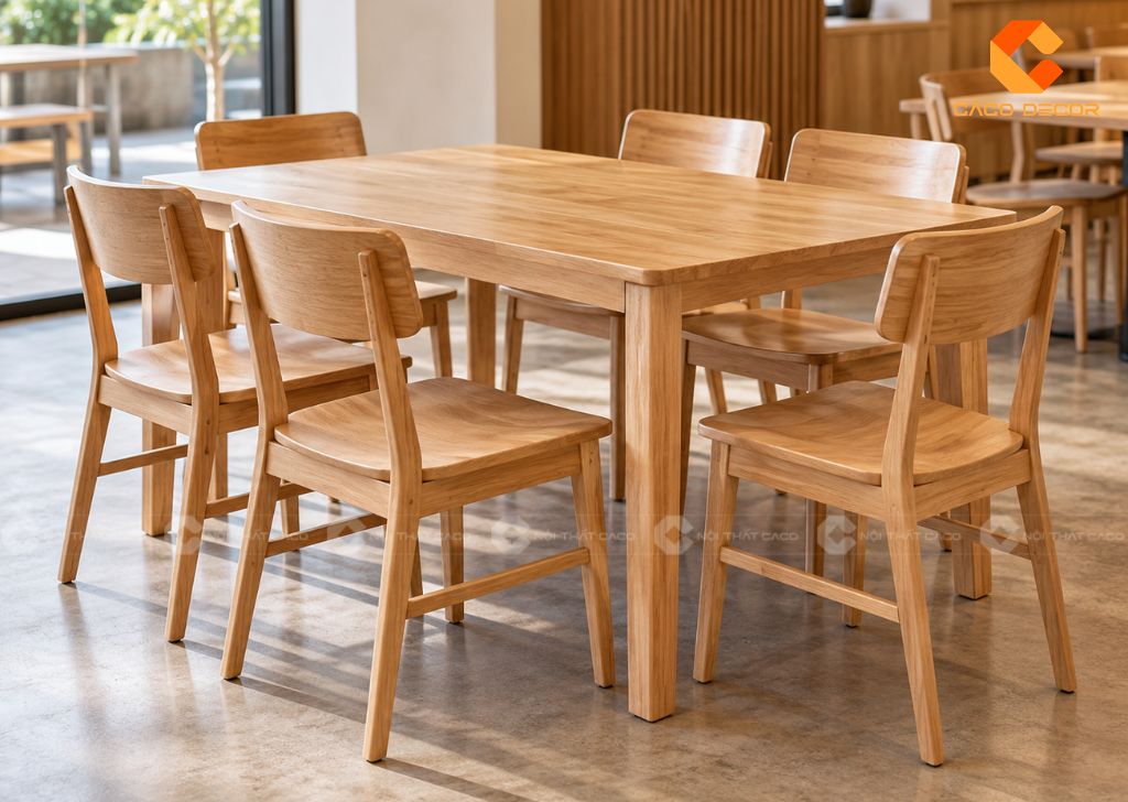 Bàn Ghế Quán Ăn: 25 Mẫu Đẹp, Bền Cho Từng Loại Quán 5