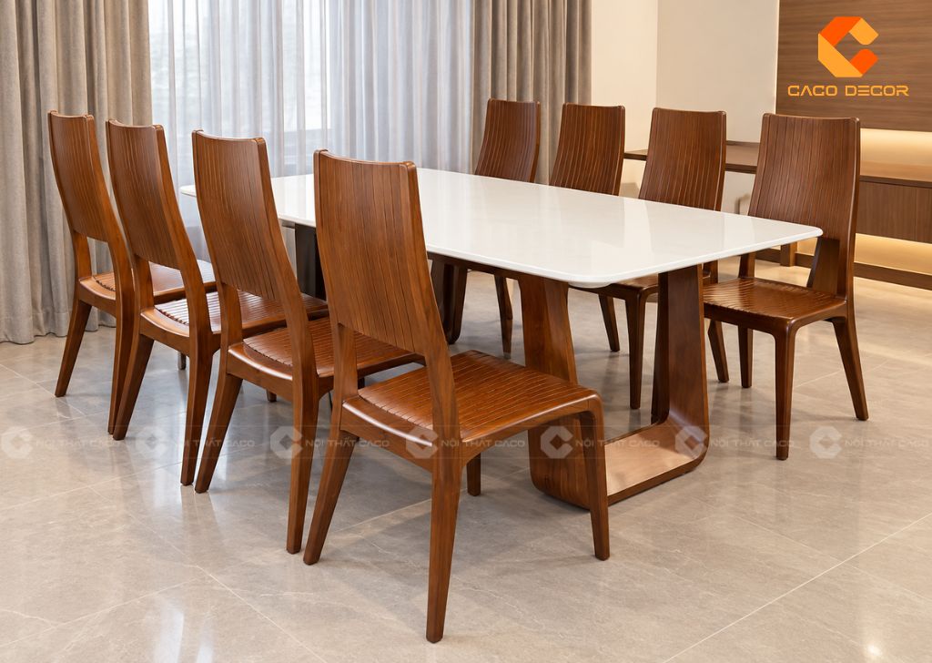 Bàn Ghế Quán Ăn: 25 Mẫu Đẹp, Bền Cho Từng Loại Quán 18