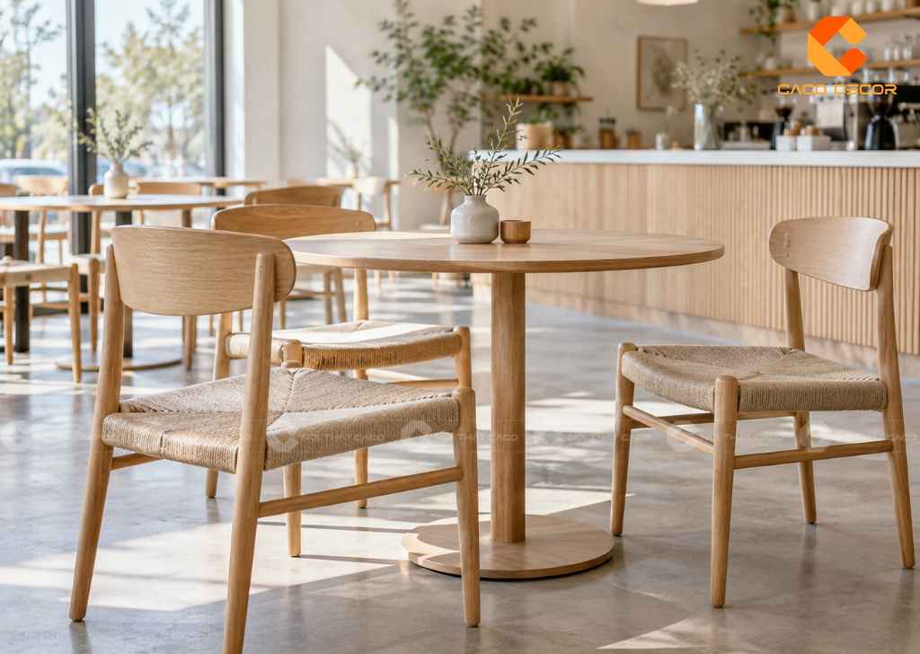 22+ Mẫu Bàn Ghế Quán Cafe Đẹp Hiện Đại Thu Hút Khách 1