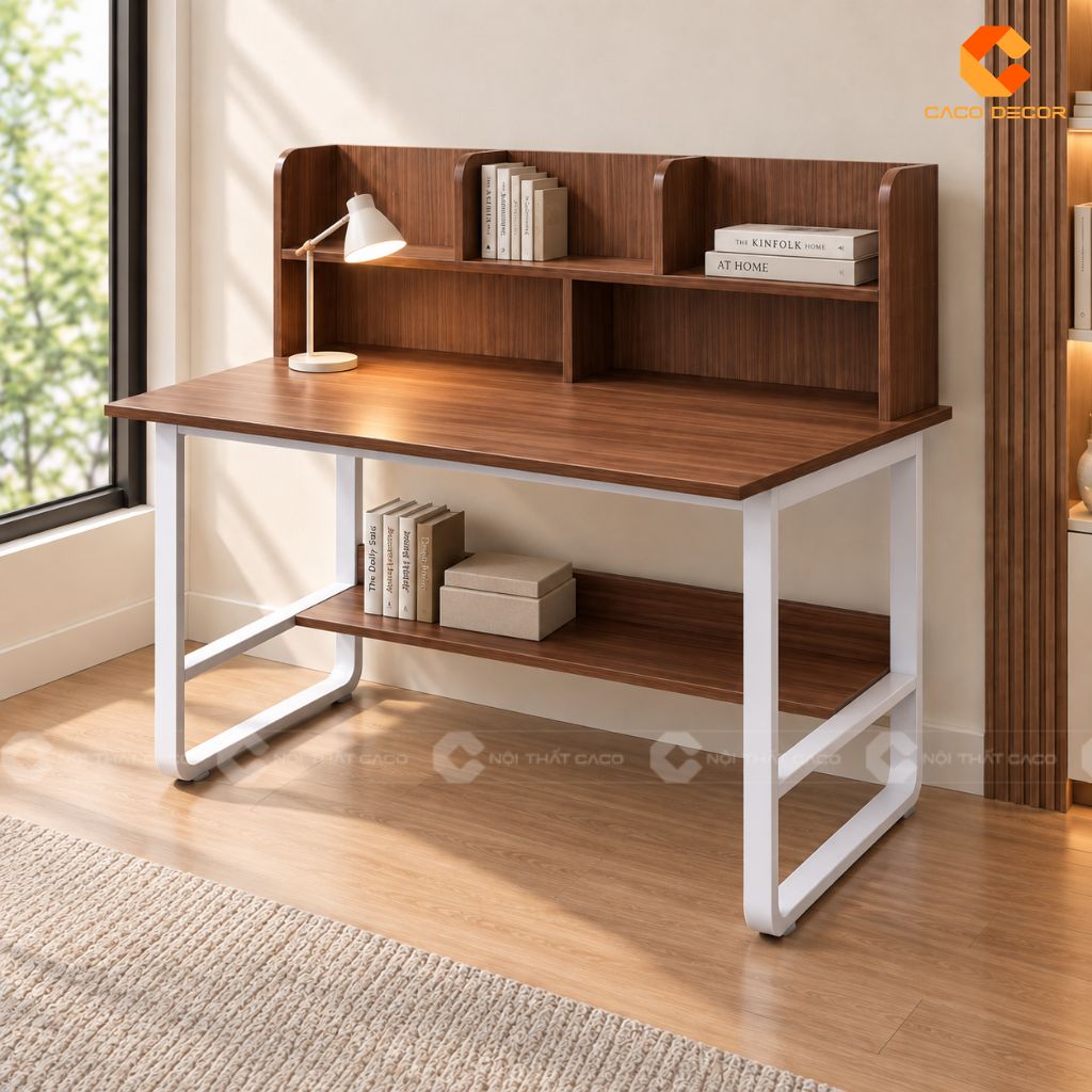 Bàn Học Trẻ Em Gỗ Công Nghiệp BHTE056 Màu Nâu Hiện Đại 2