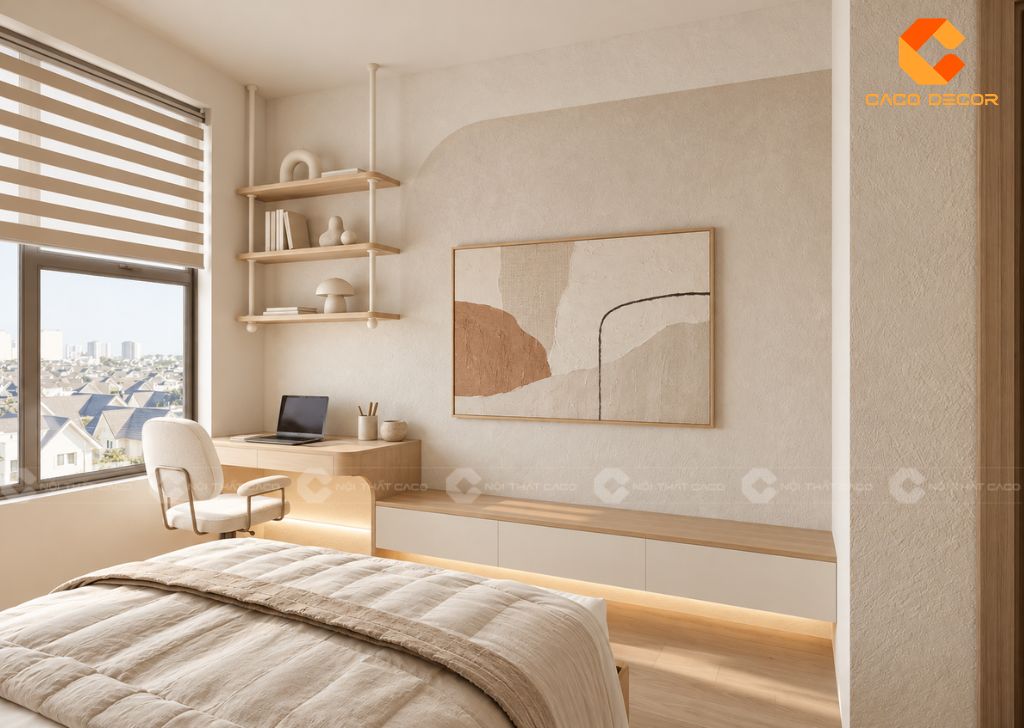 Thiết Kế Nội Thất Chung Cư 2 Phòng Ngủ Chị Tina Thảo 3