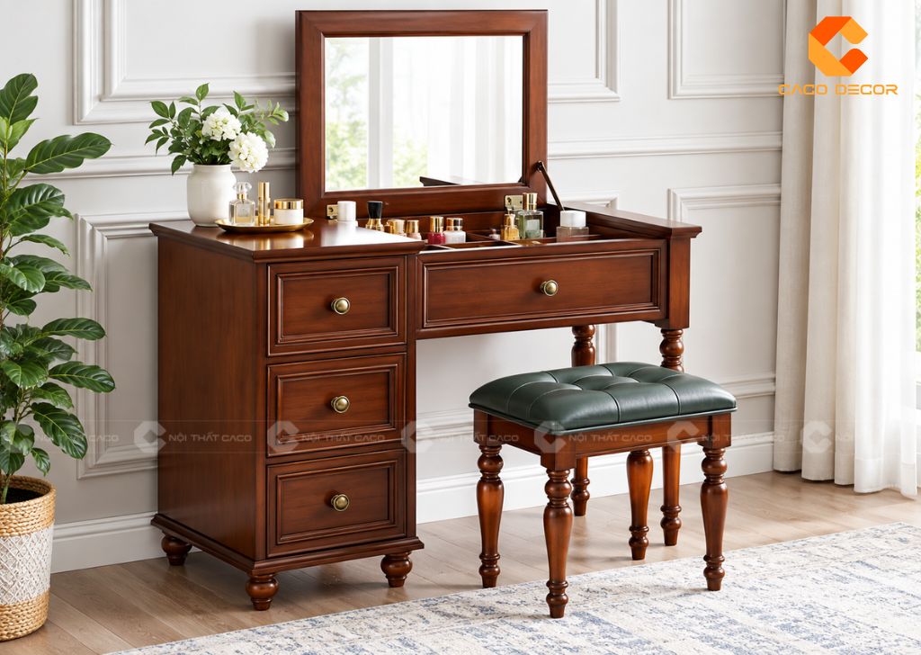 Bàn Trang Điểm Gương Gập: Mẫu Đẹp, Kích Thước, Giá 4