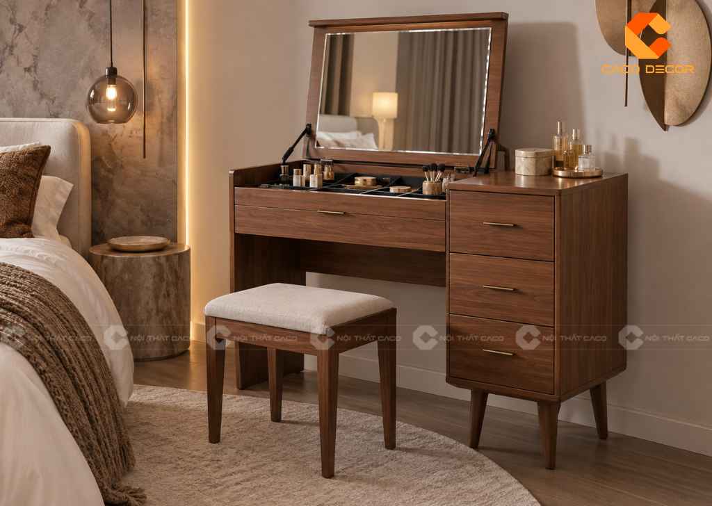 Bàn Trang Điểm Gương Gập: Mẫu Đẹp, Kích Thước, Giá 14