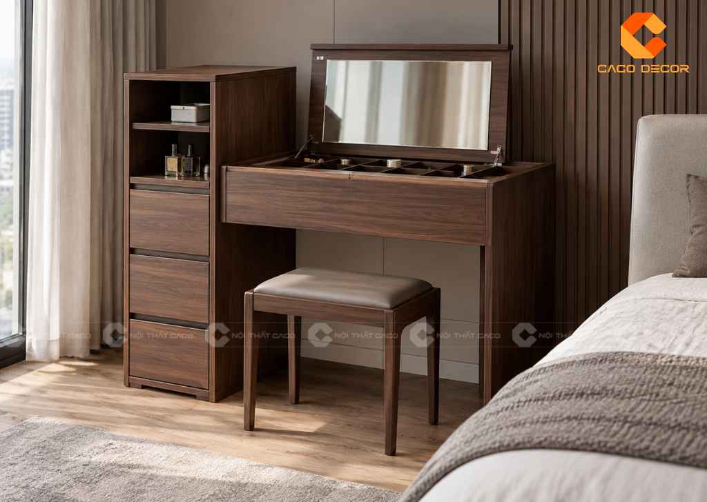 Bàn Trang Điểm Gương Gập: Mẫu Đẹp, Kích Thước, Giá 20