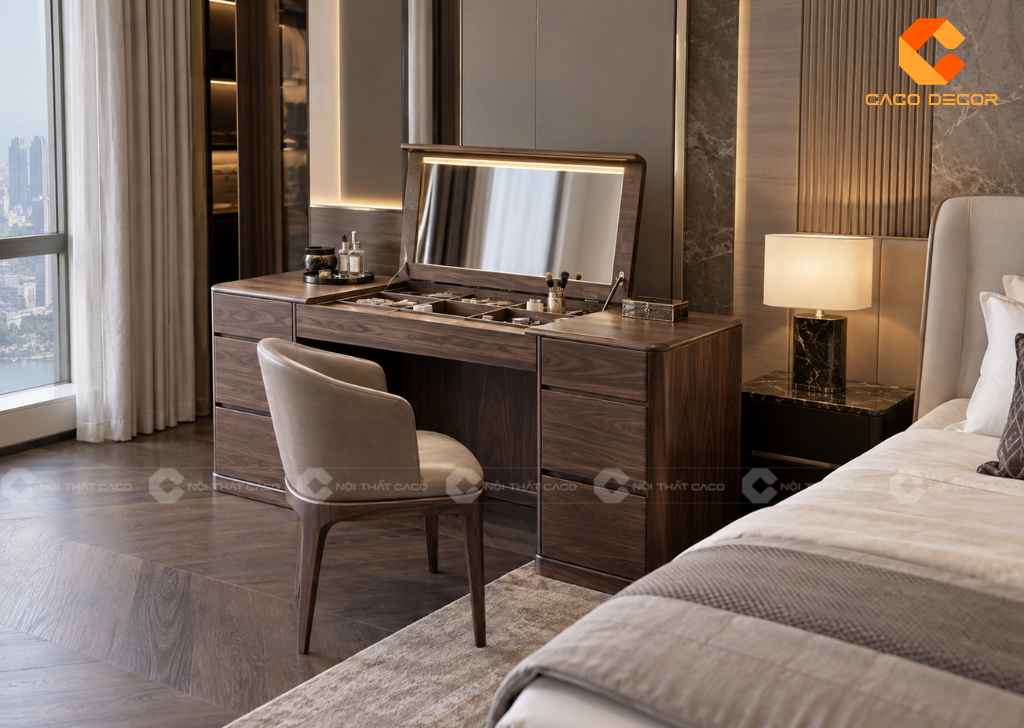 Bàn Trang Điểm Gương Gập: Mẫu Đẹp, Kích Thước, Giá 6