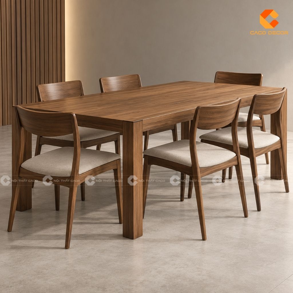Mẫu Bàn Ăn Gỗ Đẹp: Gợi Ý Cho Chung Cư, Nhà Phố, Biệt Thự 17