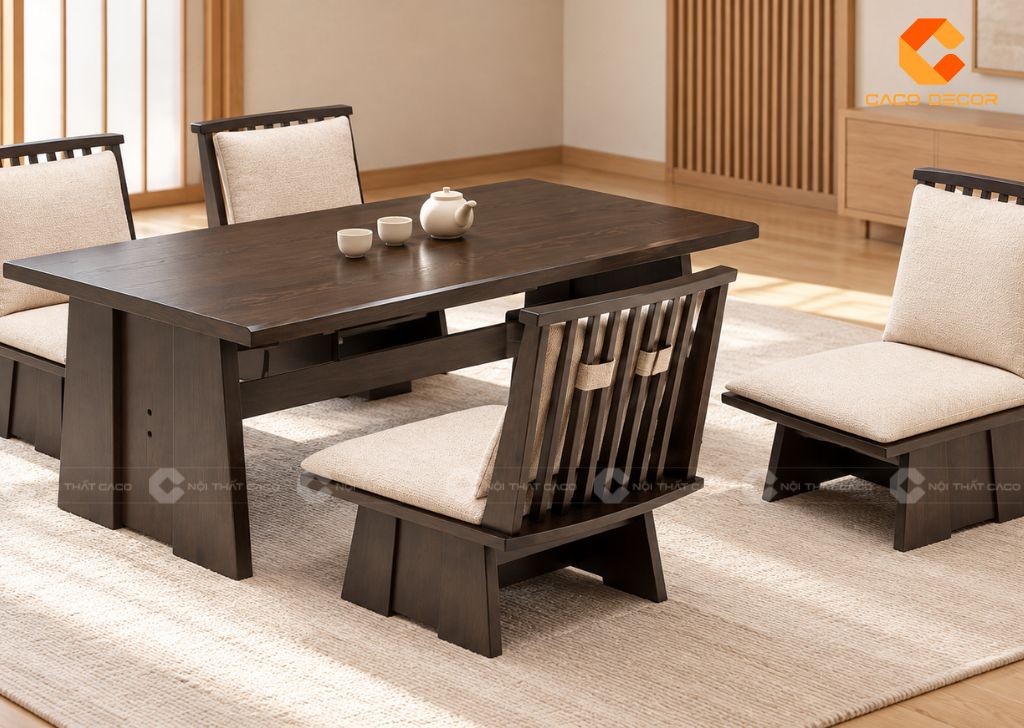 Bàn Ăn Kiểu Nhật: 25 Mẫu Đẹp Cho Phòng Ăn Hiện Đại 21
