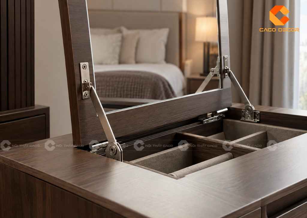 Bàn Trang Điểm Gương Gập: Mẫu Đẹp, Kích Thước, Giá 18