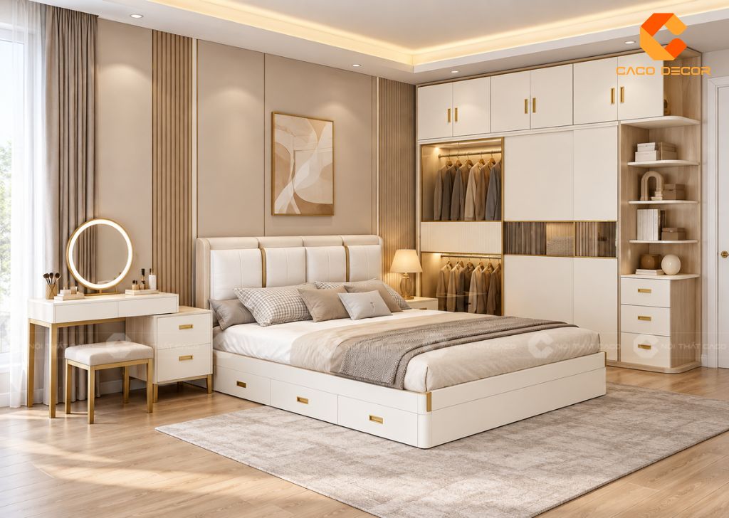 Combo Nội Thất Phòng Ngủ Gỗ Công Nghiệp Giá Rẻ Đón Tết 2027 9