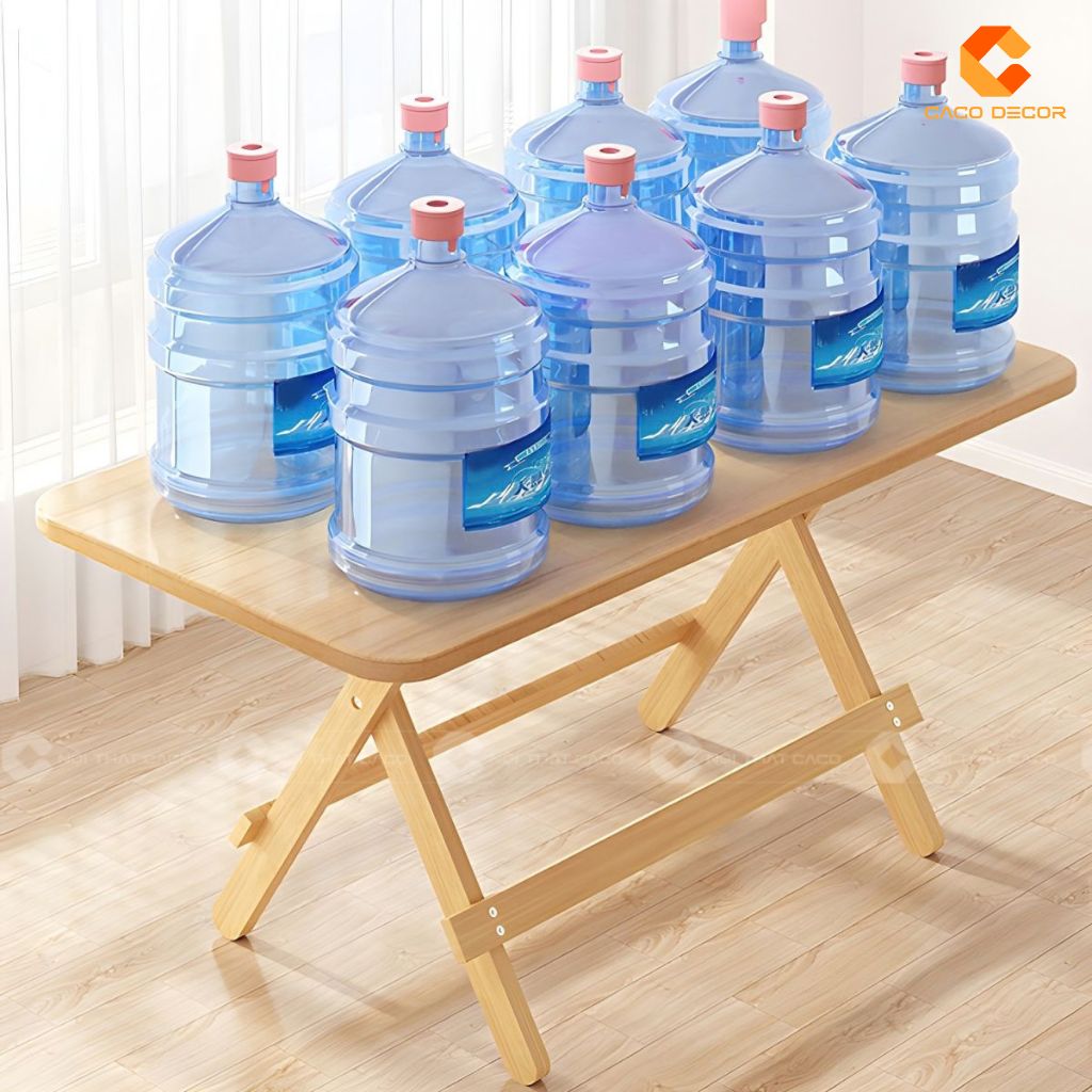 Bàn ăn gỗ tự nhiên BA073 với kết cấu chắc chắn