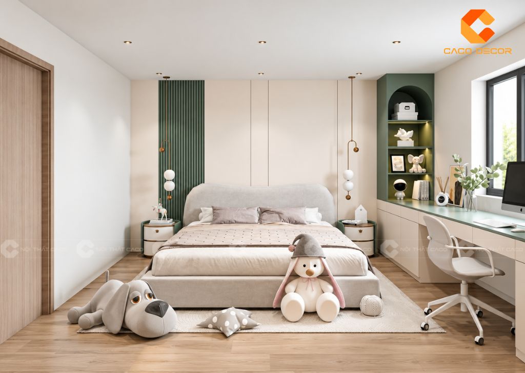 Thiết Kế Phòng Ngủ Trẻ Em Chung Cư Happy Valley 80m2 4