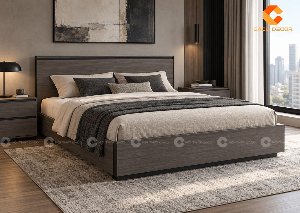 Nên Mua Giường Ngủ Bọc Nệm Đầu Giường Hay Đầu Gỗ Trơn? 2