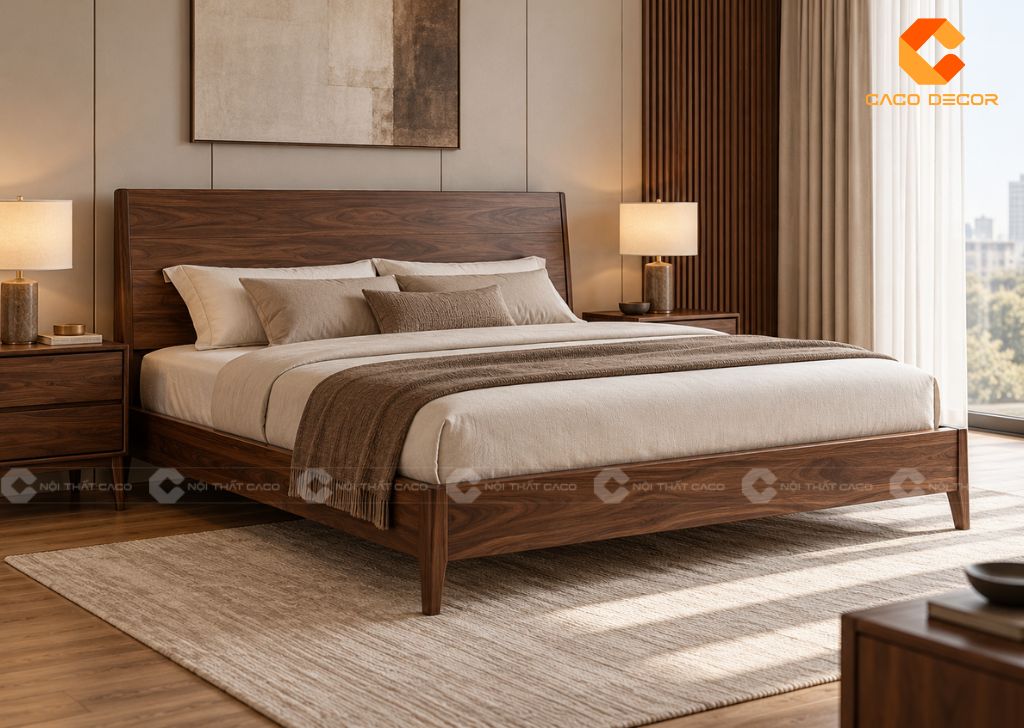 Nên Mua Giường Ngủ Bọc Nệm Đầu Giường Hay Đầu Gỗ Trơn? 5