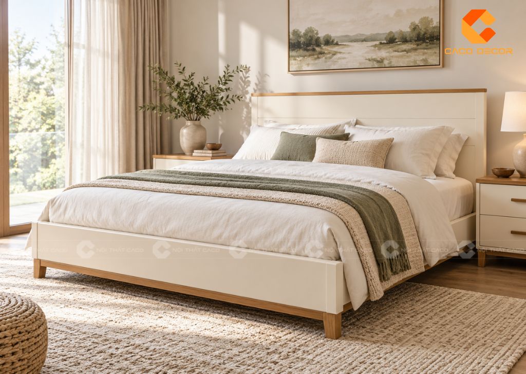 Nên Mua Giường Ngủ Bọc Nệm Đầu Giường Hay Đầu Gỗ Trơn? 17