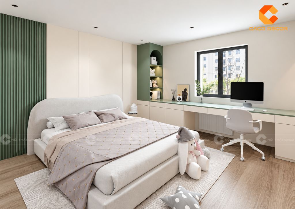 Thiết Kế Phòng Ngủ Trẻ Em Chung Cư Happy Valley 80m2 5